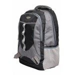 Aqsa ALB54 Stylish Laptop Bag (Black and Grey)